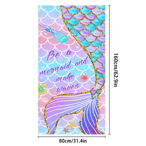 <span class=keywords><strong>Toalla</strong></span> de piscina de sirena de secado rápido para niños <span class=keywords><strong>Toalla</strong></span> de baño de <span class=keywords><strong>microfibra</strong></span> de cola de sirena de fantasía <span class=keywords><strong>Toalla</strong></span> de playa ligera grande para niñas - Product Image 6
