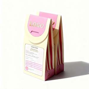 Vente chaude Sac en papier personnalisé écologique de qualité alimentaire pour gâteaux, pain, pizza, sushis avec fenêtre Impression flexographique - Product Image 1