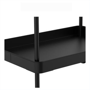 <span class=keywords><strong>Cesta</strong></span> de mesa de madera maciza, estantes, organizador de cocina, soporte, carrito con bandeja extraíble - Product Image 2