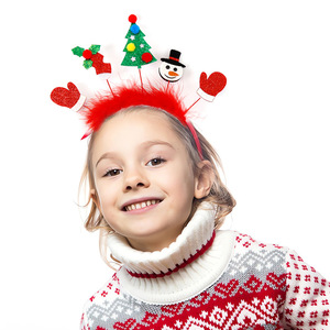 Neue Weihnachts-Stirnbänder für Kinder und Erwachsene Party-Accessoires Dekoration Elch-Geweih-Stirnbänder Weihnachtsdekoration Zubehör - Product Image 4