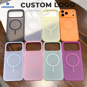 Fundas Magnéticas de Silicona Suave con Diseño de Color Jelly para Apple iPhone 11 12 13 14 15 Plus 16E 17Air 18 Pro Max, Resistentes a Impactos - Product Image 1