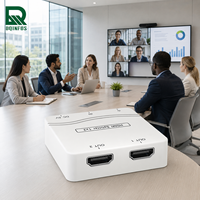 Répartiteur 4K 30Hz 1x2, 1 entrée 2 sorties, transmission CEC, alimentation Micro USB, transmission longue distance pour écran de bureau