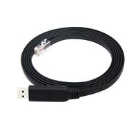 Câble convertisseur USB vers RS232 DYTECH 6 pieds avec puce FTDI, câble console RJ45, connecteur USB 2.0, câble série tressé en PVC pour débogage