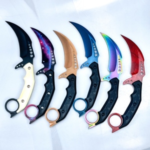 Cuchillo de Hoja Fija No Afilada, Estilo Mariposa, Práctico y Seguro, para Caza, Entrenamiento, Actividades al Aire Libre, Venta Directa al Por Mayor - Product Image 2