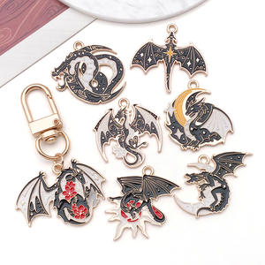 Colgantes de Aleación DIY con Diseño de Dragón Dapeng, Pájaro, Zorro de Nueve Colas y Fénix, para Joyería, Moda, Collares, Llaveros para Niños - Product Image 4