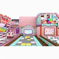 Équipement de terrain de jeu intérieur personnalisé pour les tout-petits, fête d'anniversaire avec fosse à balles, trampoline et mur d'escalade en mousse, parc d'attractions intérieur