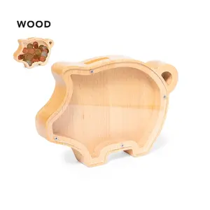 Salvadanaio in Legno Personalizzato Modello Gadget 26010_20401 Prodotto in Cina - Product Image 1