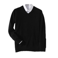 Pull en cachemire pour homme, taille plus, col en V, chaud, pour le printemps