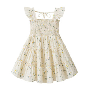 Vestido de Verano Moderno y Sencillo para Niñas, Vestido Infantil con Estampado Floral Fresco, Personalización al por Mayor - Product Image 2