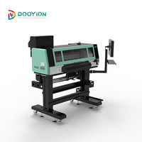 Imprimante DTF 60 cm à double tête, carte HOSON, circulation d'encre blanche, alimentation automatique, machine d'impression par transfert thermique DTF pour vêtements
