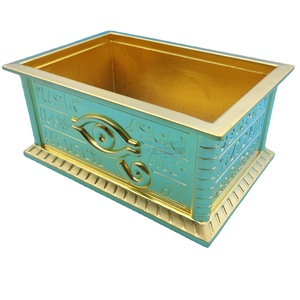 Boîte à bijoux en alliage de zinc moulé sous pression, finition métallique plaquée or, forme géométrique, rangement de bureau, cadeau d'affaires - Product Image 5
