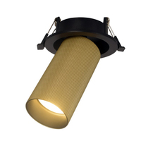 Spots LED encastrés réglables en aluminium avec culot GU10, indice CRI 90 élevé, indice de protection IP20, dimmables