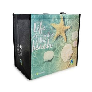 ถุงช้อปปิ้งรักษ์โลกทำจากขวดรีไซเคิล ซักเครื่องได้ ทนทาน รับน้ำหนักได้ถึง 10 กก. - Product Image 1