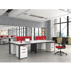 Station de bureau moderne en métal et bois, bureau, table de haute qualité, prix d'usine - Product Image 6