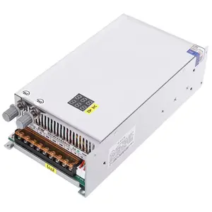 1000W 0-12V 0-24V 0-36V 0-48V 0-60V 0-80V 0-120V 0-220V fuente de alimentación conmutada de pantalla digital ajustable voltaje y corriente