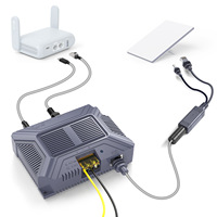 Adaptador POE Mini Starlink 3 en 1 de 150W, Switches de Red, HUB, Cargador de Energía, Cable CAT6, Conector RJ45 para Piezas de Telecomunicaciones para Automóviles