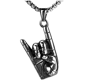Phi Beta Divine 9 Black Greek Fraternity Hand Signs Colgante 316L Aleación de acero inoxidable para fiesta Collar de regalo de compromiso - Product Image 6