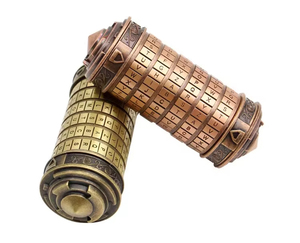 Candados Cryptex de Metal con el Código de Leonardo Da Vinci, Regalos de Boda, Regalos de San Valentín, Anillos con Letras, Contraseñas, Accesorios para Escape Chamber - Product Image 1