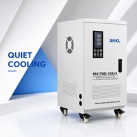 Régulateur de tension numérique monophasé SVC30 40 50KVA avec affichage numérique, stabilisateur entièrement automatique en cuivre pour maison, bureau et industrie légère 220V