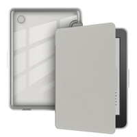 AilesTecca Clear Back Case untuk Kindle Generasi ke-11 dan ke-12 Rilis 2024, Pelindung Smart Cover E-book untuk Kindle 6 Inch