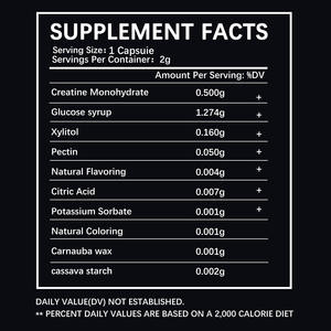 Yetişkinler İçin Antioksidan Kreatinli Sakız Şeker 150 Adet 5g'lık Porsiyon Başına Şişe Ambalajlı Çin Anakarası Kaynaklı Üretici OEM Destekli - Product Image 3