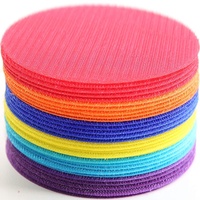 Marqueurs salles de classe taches assises tapis point plusieurs couleurs cercle coloré sol adhésif Nylon crochet et boucle attache point