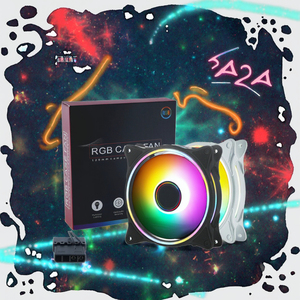 Ventiladores RGB de 120 mm al por Mayor, 4 Pines PWM, 20dBA Silenciosos, Refrigeración Personalizada de Alto Rendimiento, 3 en 1, Flujo de Aire de 45 CFM, 1200 RPM para PC Gaming y Cajas de Ordenador - Product Image 2