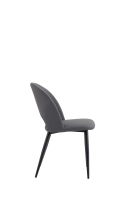 Chaise de salle à manger rembourrée avec structure en acier moderne pour usage commercial dans les restaurants, les hôtels, les bars à domicile