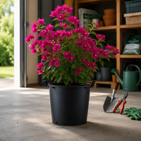 Pot de fleurs en PP pour jardin extérieur, grand format, moderne, minimaliste, léger, durable, de haute qualité, avec drainage, en promotion