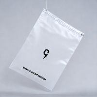 Sac d'emballage pour vêtements biodégradable imprimé personnalisé PLA PBAT, certifié GRS, sac d'emballage pour colis, sac à glissière imperméable, vêtements coulissants