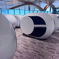 Mini-capsule spatiale de couchage, structure en acier, hôtel, aéroport, logement temporaire insonorisé, chambre individuelle, hébergement