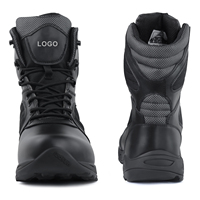 Sepatu Bot Pria Kulit Asli Ringan Desain Baru untuk Pria, Anti Air, Hiking, Taktis
