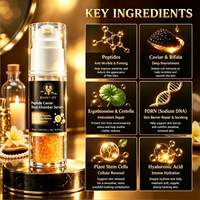 Sérum Peptidique Double Chambre en Gros avec Extrait de Caviar Anti-rides, Liftant et Hydratant pour le Visage