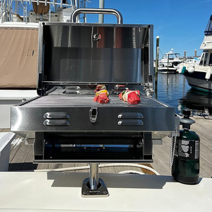 Support de <span class=keywords><strong>barbecue</strong></span> <span class=keywords><strong>pour</strong></span> <span class=keywords><strong>bateau</strong></span>, <span class=keywords><strong>barbecue</strong></span> de table à <span class=keywords><strong>gaz</strong></span> propane avec plaque inclinée - Product Image 3