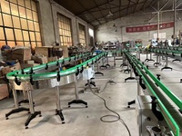 Transportador Flexible para Bebidas Embotelladas, Sistema de Transporte de Cadena Plana de Plástico, Transportador de Acero Inoxidable/Plástico