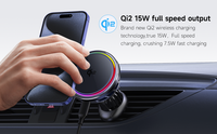Support de voiture Qi2 15w Qi2 chargeur de sécurité sans fil magnétique à charge rapide avec support de téléphone chargeur de voiture sans fil Qi2