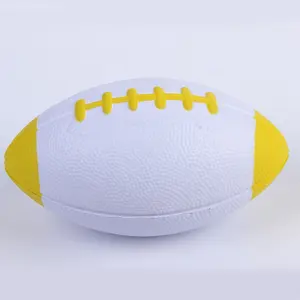 Werbebeliebtheit Großhandel PU-Schaum Rugby-Stressball Anti-Stress amerikanischer Fußball druckbeständiger Ball individuelles Logo