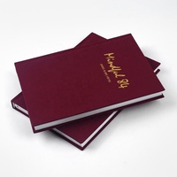 Carnet de notes/journal/agenda A5 en tissu de lin à couverture rigide, avec logo personnalisé estampé à chaud, écologique, pour le bureau et les entreprises