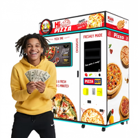 Distributeur automatique de pizzas pour restaurant, robot pizzaiolo, kiosque pour vente à emporter, cuisine en libre-service, pizzas chaudes et fraîches, personnalisable OEM ODM
