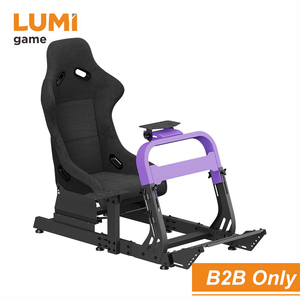 LRS18-BS02 Adjustable Racing Simulator Cockpit Frame <strong>Car</strong> Drive Sim <strong>Race</strong> Rig Set for Xbox Fanatec Logitech G29 G920 <strong>F1</strong> PS5 <strong>Game</strong> - Product Image 1
