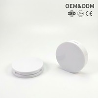 Fournisseur en gros d'emballages cosmétiques écologiques certifiés ISO CE, boîtes de poudre pressée blanches élégantes professionnelles OEM/ODM