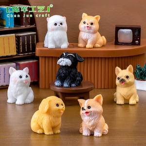 Chunjun paysage mignon petit chien blanc poupée boîte aveugle accessoires de décoration de jardin voiture bureau <span class=keywords><strong>mini</strong></span> ornements - Product Image 2