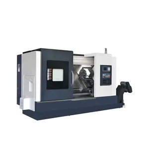 Taiwan RS-208 Horizontale Servo Toren 12T Cnc Draaibank Snij Numerieke Besturingsmachine Met As Hydraulische Frezen Lat