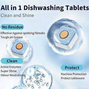 Tablettes et dosettes écologiques pour lave-vaisselle : Puissant dégraissant, rinçage impeccable, sans résidus, vaisselle brillante et éclatante - Product Image 3