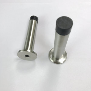 Fermaporta a pedale regolabile in acciaio inossidabile in lega di zinco fermaporta in gomma antiscivolo per porta in legno - Product Image 4