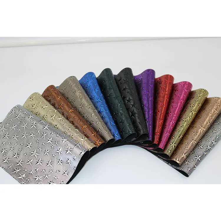 16 Colors Embossed Leather Shoe Making Materials Rexine Synthetic Leather For Shoes