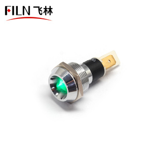 Filn 19mm 12V-24V 110V-220V Bàn phím không dây với chỉ số đèn pin thiết bị đầu cuối lõm đầu không thấm nước CE ul giấy chứng nhận - Product Image 3
