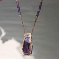 Pendentifs de rêve en améthyste de qualité gemme uruguayenne, sculptés en cristal avec motif en spirale, tendance mode, pierre de guérison, vente chaude