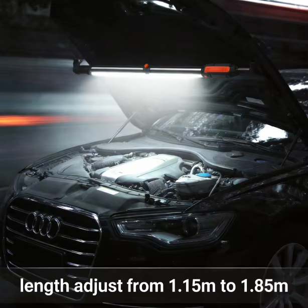Bright Underhood Work Light 1800 Lumens Retractable 115 185cm Direct USB Charge Foldable Mechanic Ready
