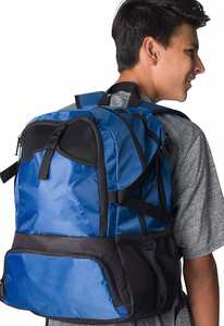 Mochila deportiva y de baloncesto de poliéster portátil con logotipo personalizado para entrenamiento de fútbol - Product Image 5